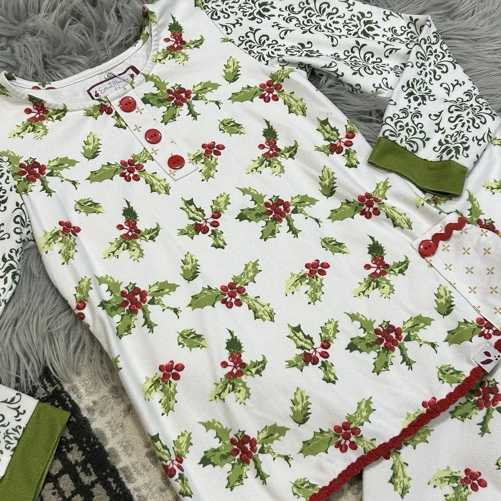 Sweet Honey Girls Holly‎ Matching Flannel Jammy Set 6Y
